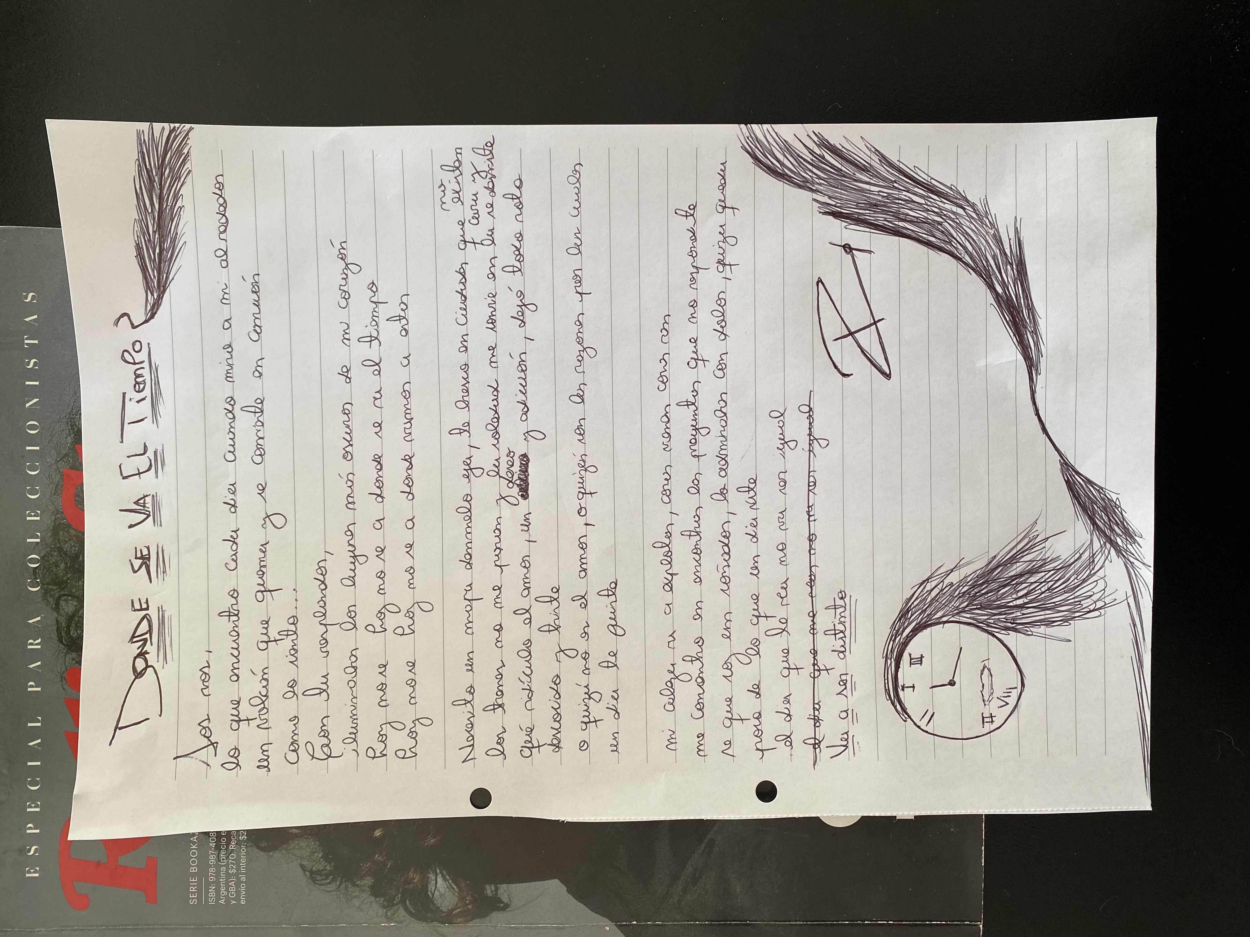 Letra de Donde se va el tiempo?